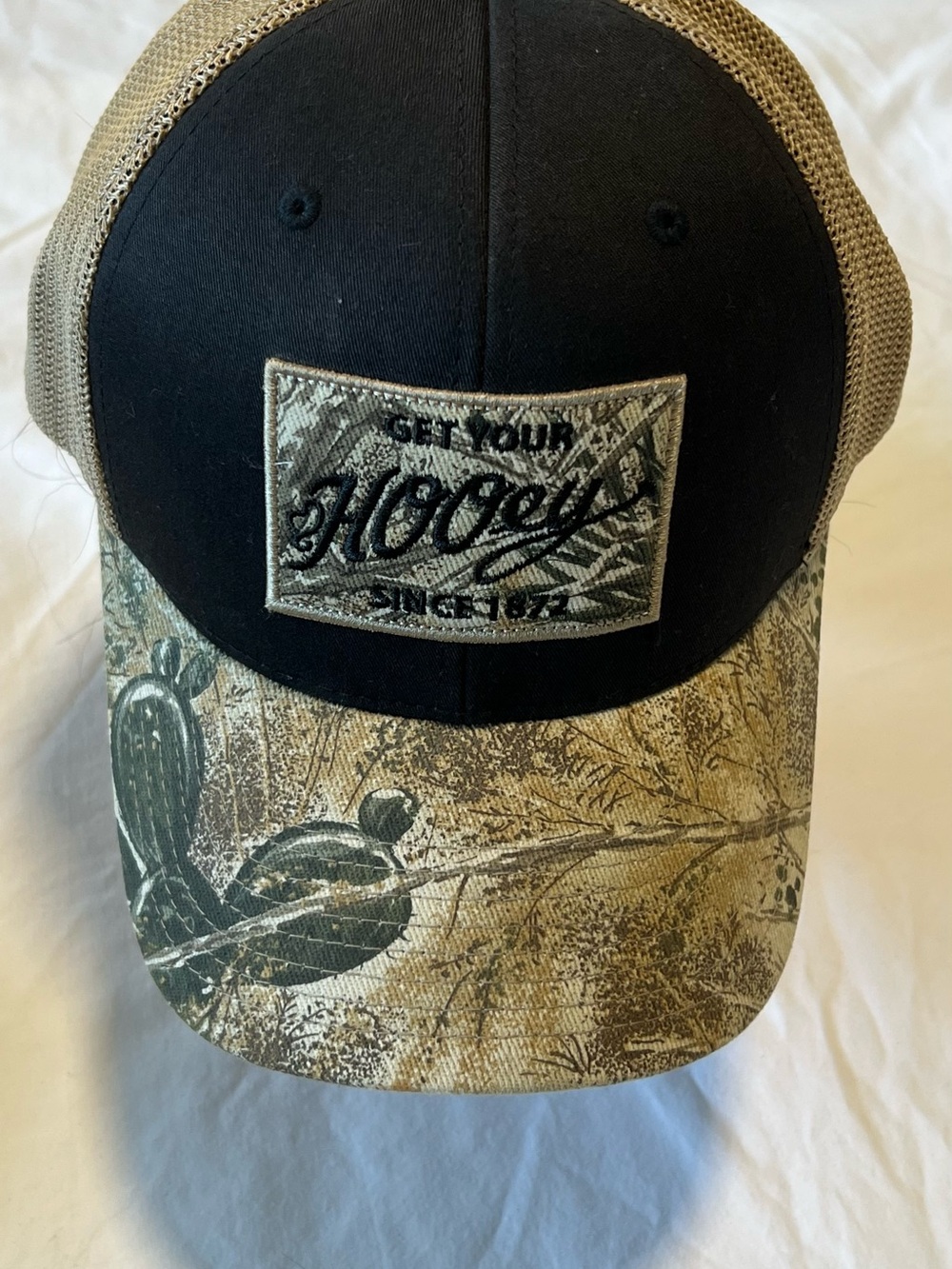 Hooey Black and Tan Camo Trucker Hat